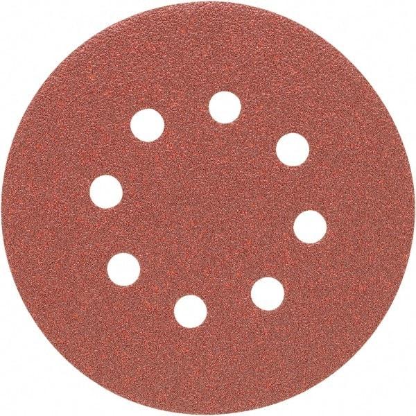 Porter-Cable - 5" Diam, 40 Grit, Aluminum Oxide Hook & Loop Disc - Coarse Grade, Coated, C Weight Paper Backing, - USA Tool & Supply