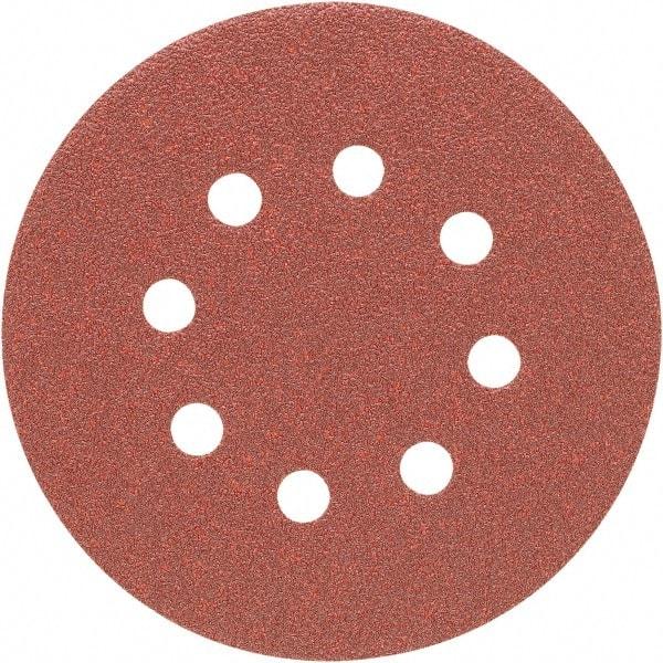 Porter-Cable - 5" Diam, 180 Grit, Aluminum Oxide Hook & Loop Disc - Very Fine Grade, Coated, C Weight Paper Backing, - USA Tool & Supply