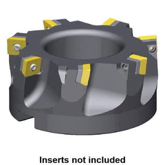 Kennametal - 5 Inserts, 63mm Cut Diam, 22mm Arbor Diam, 9.17mm Max Depth of Cut, Indexable Square-Shoulder Face Mill - 0/90° Lead Angle, 40mm High, SDET 1204.. Insert Compatibility, Series KSSM - USA Tool & Supply