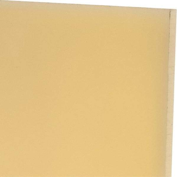 Made in USA - 1/4" Thick x 24" Wide x 2' Long, Polyurethane Sheet - Natural, 75D Hardness, ±0.015 Tolerance - USA Tool & Supply