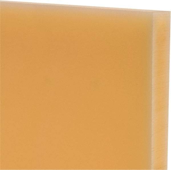 Made in USA - 3/4" Thick x 12" Wide x 1' Long, Polyurethane Sheet - Natural, 75D Hardness, ±0.025 Tolerance - USA Tool & Supply