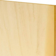 Made in USA - 1/8" Thick x 12" Wide x 1' Long, Polyurethane Sheet - Natural, 80A Hardness, ±0.010 Tolerance - USA Tool & Supply
