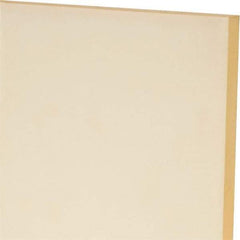 Made in USA - 1/4" Thick x 24" Wide x 1' Long, Polyurethane Sheet - Natural, 80A Hardness, ±0.015 Tolerance - USA Tool & Supply