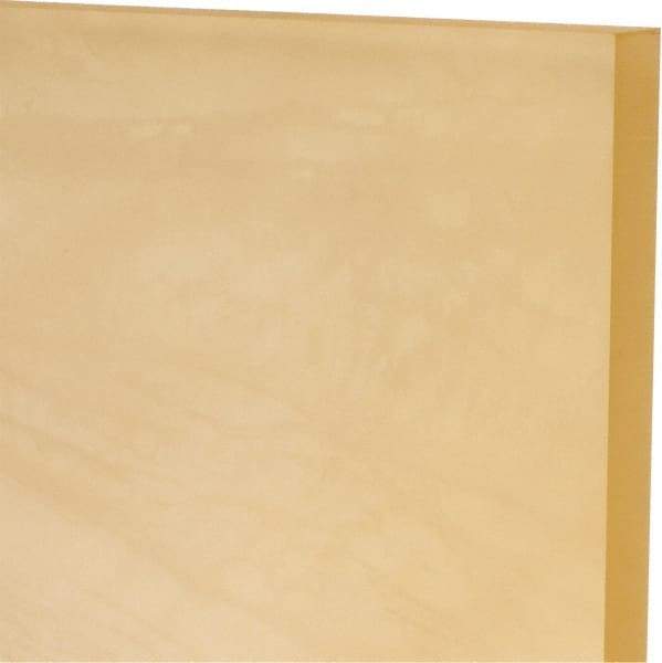 Made in USA - 3/8" Thick x 24" Wide x 1' Long, Polyurethane Sheet - Natural, 80A Hardness, ±0.015 Tolerance - USA Tool & Supply