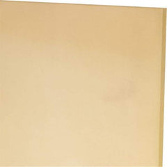 Made in USA - 1/8" Thick x 12" Wide x 1' Long, Polyurethane Sheet - Natural, 90A Hardness, ±0.010 Tolerance - USA Tool & Supply