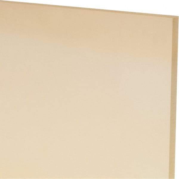 Made in USA - 3/16" Thick x 24" Wide x 1' Long, Polyurethane Sheet - Natural, 90A Hardness, ±0.010 Tolerance - USA Tool & Supply