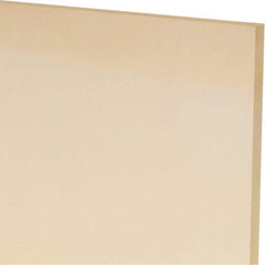 Made in USA - 3/16" Thick x 12" Wide x 1' Long, Polyurethane Sheet - Natural, 90A Hardness, ±0.010 Tolerance - USA Tool & Supply