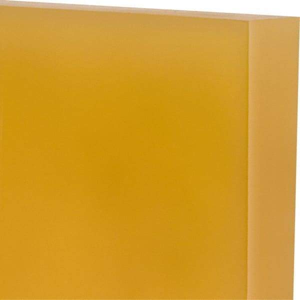 Made in USA - 1" Thick x 12" Wide x 1' Long, Polyurethane Sheet - Natural, 90A Hardness, ±0.025 Tolerance - USA Tool & Supply