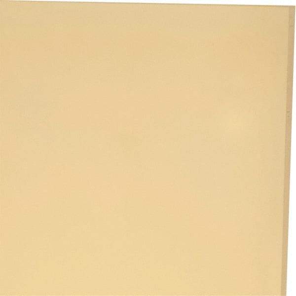 Made in USA - 1/8" Thick x 24" Wide x 1' Long, Polyurethane Sheet - Natural, 95A Hardness, ±0.010 Tolerance - USA Tool & Supply