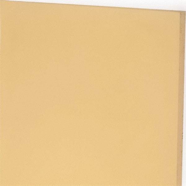 Made in USA - 3/16" Thick x 12" Wide x 1' Long, Polyurethane Sheet - Natural, 95A Hardness, ±0.010 Tolerance - USA Tool & Supply