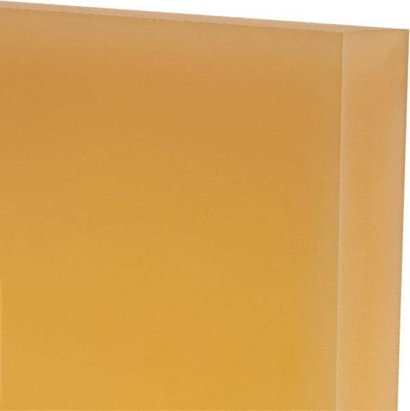 Made in USA - 1" Thick x 12" Wide x 1' Long, Polyurethane Sheet - Natural, 95A Hardness, ±0.025 Tolerance - USA Tool & Supply