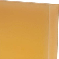 Made in USA - 1" Thick x 12" Wide x 1' Long, Polyurethane Sheet - Natural, 95A Hardness, ±0.025 Tolerance - USA Tool & Supply