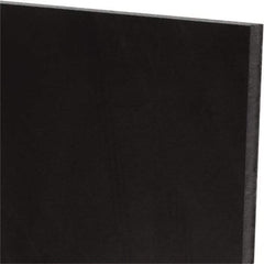 Made in USA - 1/4" Thick x 48" Wide x 2' Long, Polyurethane Sheet - Black, 60A Hardness, ±0.015 Tolerance - USA Tool & Supply