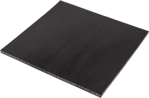 Made in USA - 3/8" Thick x 12" Wide x 1' Long, Polyurethane Sheet - Black, 60A Hardness, ±0.015 Tolerance - USA Tool & Supply