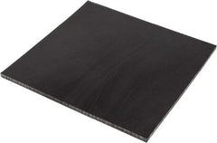 Made in USA - 3/8" Thick x 12" Wide x 1' Long, Polyurethane Sheet - Black, 60A Hardness, ±0.015 Tolerance - USA Tool & Supply