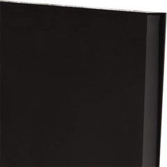Made in USA - 3/4" Thick x 12" Wide x 1' Long, Polyurethane Sheet - Black, 60A Hardness, ±0.025 Tolerance - USA Tool & Supply