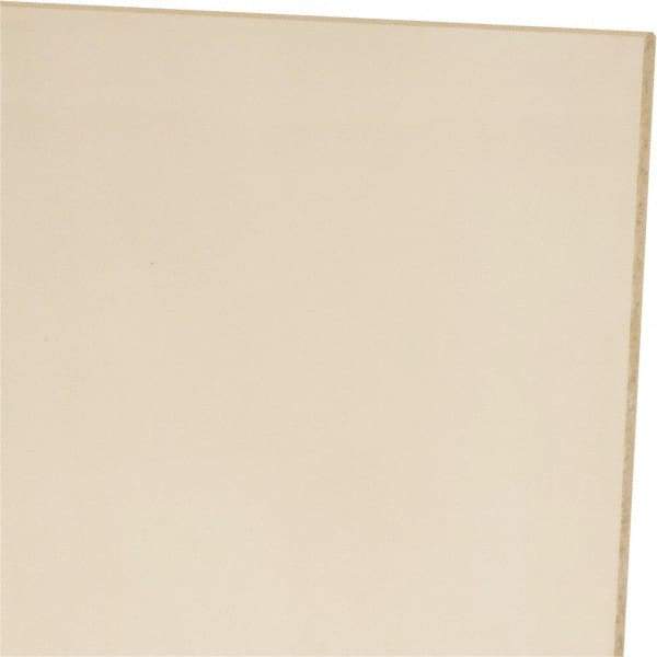 Made in USA - 1/8" Thick x 24" Wide x 1' Long, Polyurethane Sheet - Natural, 60A Hardness, ±0.010 Tolerance - USA Tool & Supply