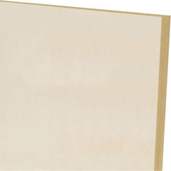 Made in USA - 1/4" Thick x 24" Wide x 2' Long, Polyurethane Sheet - Natural, 60A Hardness, ±0.015 Tolerance - USA Tool & Supply