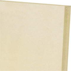 Made in USA - 1/2" Thick x 12" Wide x 1' Long, Polyurethane Sheet - Natural, 60A Hardness, ±0.025 Tolerance - USA Tool & Supply