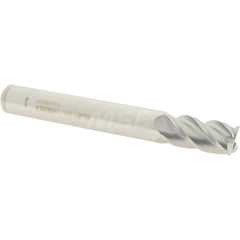 Accupro - 1/2" Diam 4 Flute Solid Carbide 0.015" Corner Radius End Mill - USA Tool & Supply