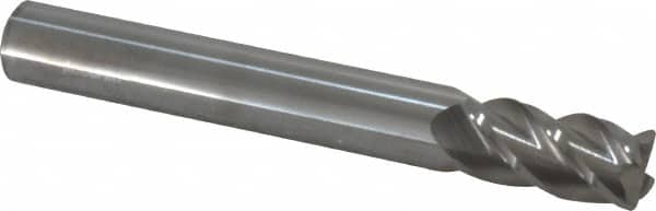 Accupro - 1/2" Diam 4 Flute Solid Carbide 0.045" Corner Radius End Mill - USA Tool & Supply