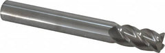 Accupro - 1/2" Diam 4 Flute Solid Carbide 0.045" Corner Radius End Mill - USA Tool & Supply