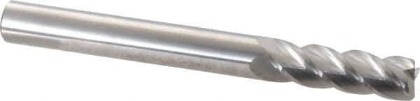 Accupro - 5/8", 4 Flute, Single End, Solid Carbide, 0.045" Corner Radius End Mill - 6" OAL, 40° Helix, Right Hand Flute, 2" LOC, Right Hand Cut - USA Tool & Supply