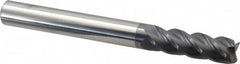 Accupro - 5/8" Diam 4 Flute Solid Carbide 0.01" Corner Radius End Mill - USA Tool & Supply