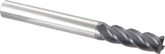 Accupro - 5/8", 4 Flute, Single End, Solid Carbide, 0.06" Corner Radius End Mill - 6" OAL, 40° Helix, Right Hand Flute, 2" LOC, Right Hand Cut - USA Tool & Supply