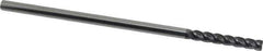 Accupro - 1/4", 4 Flute, Single End, Solid Carbide, 0.02" Corner Radius End Mill - 6" OAL, 40° Helix, Right Hand Flute, 1-1/2" LOC, Right Hand Cut - USA Tool & Supply