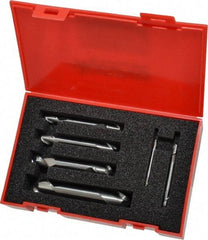 Accupro - 1/8, 3/16, 1/4, 5/16, 3/8 & 1/2", 2 Flute Ball End Mill Set - Uncoated, Solid Carbide, Double End, 1/8, 3/16, 1/4, 5/16, 3/8, 1/2" Shank Diam, Centercutting - USA Tool & Supply