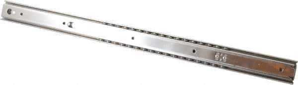 Sugatsune - 20" Slide Length, 15" Travel Length, Stainless Steel Ball Bearing Slide - 81 Lb Capacity at Full Extension - USA Tool & Supply