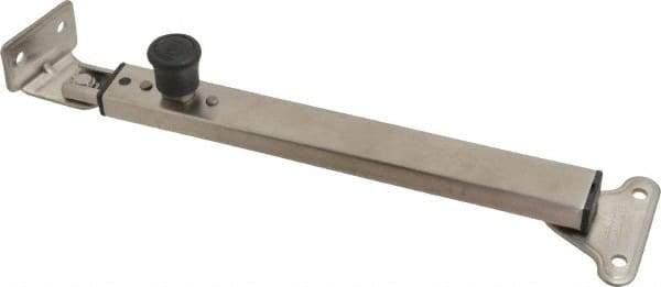 Sugatsune - 12-7/32" OAL x 1-29/32" Wide, 66 Lb Capacity, Lid Stay with Lock - Only One Stay per Lid Required, 11/64" Mounting Hole Diam, 90° Max Opening, Satin 304 Stainless Steel & ABS - USA Tool & Supply