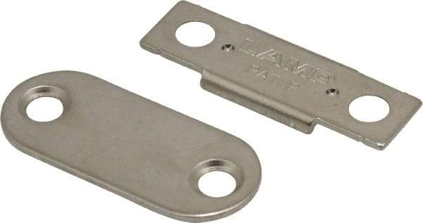 Sugatsune - 1-25/64" Long x 12" Wide x 2.2" High, Neodymium & Steel Ultra Thin Magnetic Catch - Nickel Coated, 5.9 Magnetic Force, 1-25/64" Long Strike, 15" Wide Strike - USA Tool & Supply