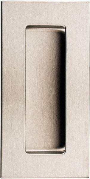 Sugatsune - 120mm Overall Width x 60mm Overall Height, 15mm Recess Depth, Satin Recessed Pull - 304 Stainless Steel, 28mm Recess Height, 86mm Recess Width, 110mm Center to Center, M4 Thread - USA Tool & Supply