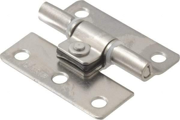 Sugatsune - 1-37/64" Long x 1-25/64" Wide x 3/64" Thick, Stainless Steel Torque Hinge - Stainless Steel, Polished Finish - USA Tool & Supply