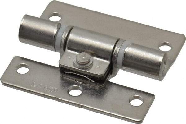 Sugatsune - 1-63/64" Long x 1-11/16" Wide x 5/64" Thick, Stainless Steel Torque Hinge - Stainless Steel, Polished Finish - USA Tool & Supply