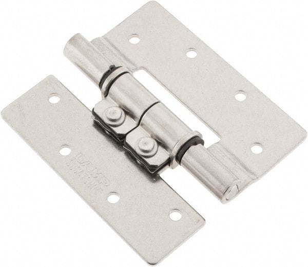 Sugatsune - 3-35/64" Long x 3-1/4" Wide x 5/64" Thick, Stainless Steel Torque Hinge - Stainless Steel, Polished Finish - USA Tool & Supply