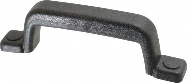 Sugatsune - Polyurethane Around Steel Core Chest Handle - 185mm Wide x 2-1/16" High, Black Coated, 2 Holes - USA Tool & Supply