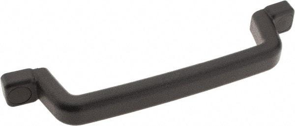 Sugatsune - Polyurethane Around Steel Core Chest Handle - 10-27/32" Wide x 2-1/4" High, Black Coated, 2 Holes - USA Tool & Supply