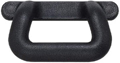 Sugatsune - Polyurethane Around Steel Core Chest Handle - 175mm Wide x 2-39/64" High, Black Coated, 2 Holes - USA Tool & Supply