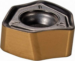 Iscar - H600 WXCU05T312 T Grade IC808 Carbide Milling Insert - TiAlN/AlTiN/TiN Finish, 0.165" Thick, 0.328" Inscribed Circle, 1.19mm Corner Radius - USA Tool & Supply
