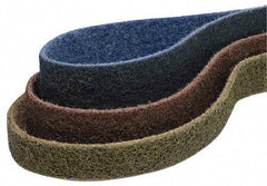 Brite Star - 2" Wide x 132" OAL, 120 Grit, Aluminum Oxide Abrasive Belt - Aluminum Oxide, Medium, Nonwoven, Series SC-LS - USA Tool & Supply