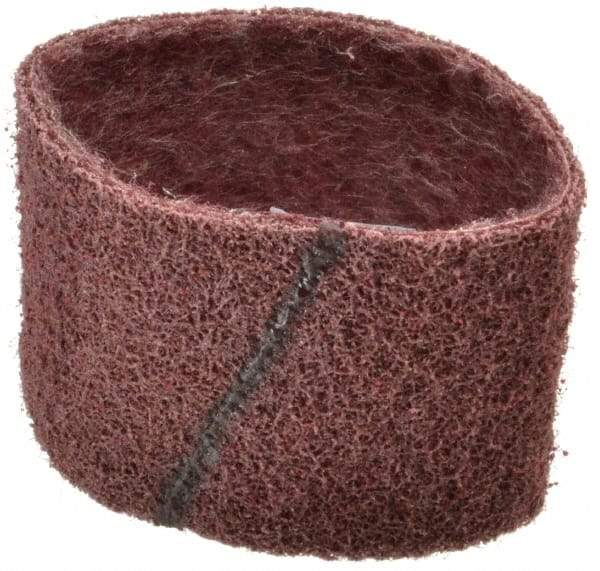 Brite Star - 3" Wide x 10-11/16" OAL, 120 Grit, Aluminum Oxide Abrasive Belt - Aluminum Oxide, Medium, Nonwoven, Series SC-BS - USA Tool & Supply