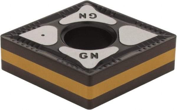 Iscar - CNMG642 GN Grade IC8250 Carbide Turning Insert - TiCN/Al2O3 Finish, 80° Diamond, 3/4" Inscr Circle, 1/4" Thick, 1/32" Corner Radius - USA Tool & Supply