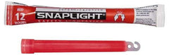 Cyalume - 10 Piece Red Chemical Lightstick - 6 Inch Long, 12 Hours Illumination Time, Nonflammable, Nontoxic and Waterproof, Snap and Shake Activation Method - USA Tool & Supply