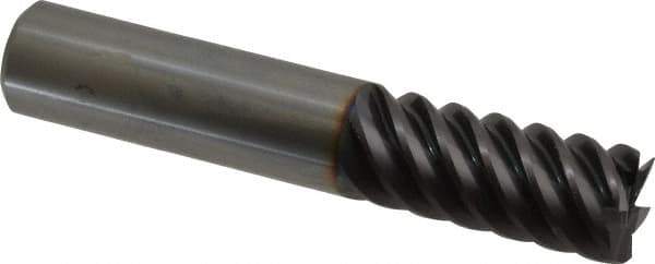 Guhring - 5/8", 1-1/4" LOC, 5/8" Shank Diam, 3-1/2" OAL, 6 Flute, Solid Carbide Square End Mill - Single End, FIREX Finish, Spiral Flute, 55° Helix, Centercutting, Right Hand Cut, Right Hand Flute, Series 3182 - USA Tool & Supply
