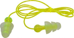 3M - Reusable, Corded, 26 dB, Flange Earplugs - Translucent, 100 Pairs - USA Tool & Supply