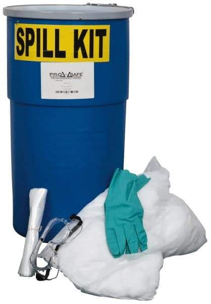 PRO-SAFE - Oil Only Spill Kit - 14 Gal Polypropylene Pail - USA Tool & Supply