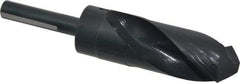 Chicago-Latrobe - 1-5/16" Drill, 118° Point, High Speed Steel Silver Deming & Reduced Shank Drill Bit - Oxide Finish, 6" OAL, Flats on Shank, 3-1/8" Flute Length, Right Hand Cut, Standard Point, Spiral Flute, Regular Spiral - USA Tool & Supply